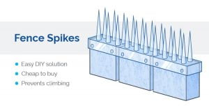 Topping your fence with spikes