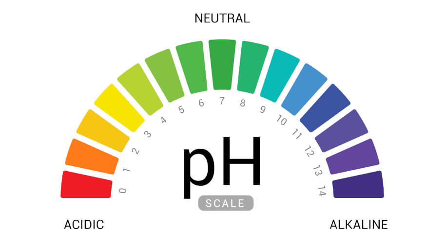 pH scale for soil